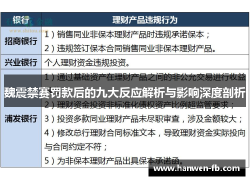 魏震禁赛罚款后的九大反应解析与影响深度剖析